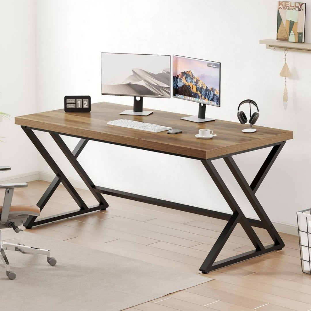 Schreibtisch aus Holz mit Transparentes Eigenschaften fur das Buro