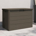Platzsparendes Outdoor-Kissenbox fur das aus Holz